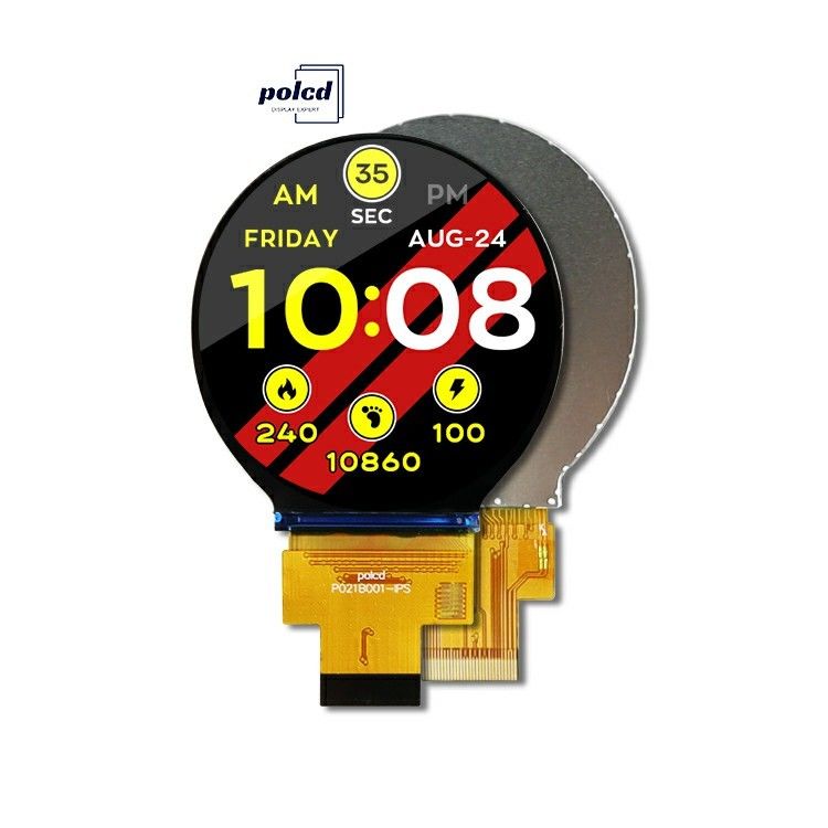 Polcd 2.1 pulgadas 480x480 IPS redondo TFT Color Modulo de pantalla LCD con interfaz MIPI para LCM y Panel