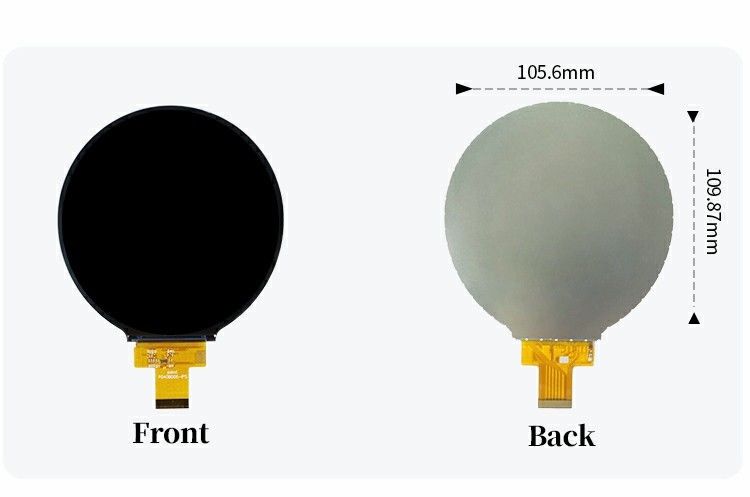 Polcd 4 pulgadas Ronda Circular TFT Display 720x720 Interfaz MIPI 30 pines ST7703 Modulo de pantalla LCD TFT