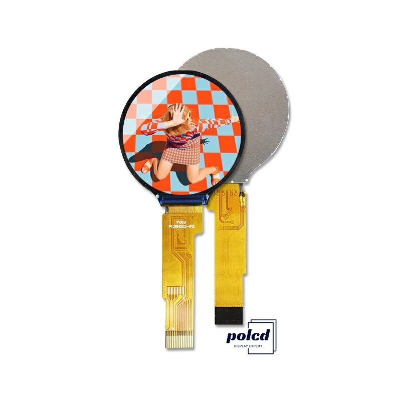 Polcd Pequeño redondo de 1,28 pulgadas pantalla LCD 240*240 1,3 pulgadas Interfaz Spi IPS Circular Tft panel de módulo de LCD