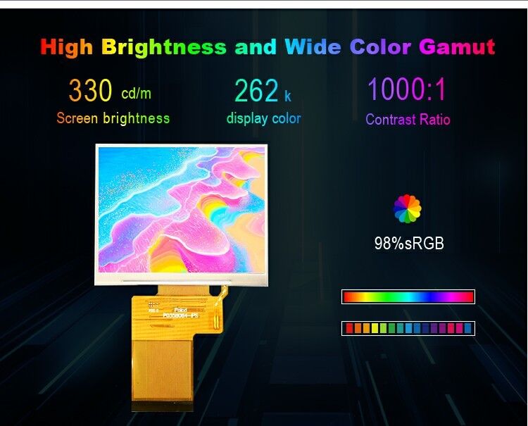 Polcd 3.5 pulgadas TFT LCD Display 320x240 SPI Interfaz RGB y coloridos módulos de pantalla cuadrada LCD