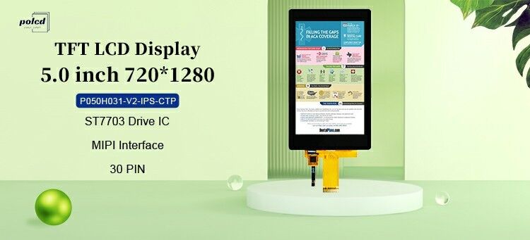 Polcd 5 pulgadas Industrial Touch LCD IPS Gran Ángulo de Vista ST7703 ic 5 pulgadas 720x1280 Panel TFT LCD