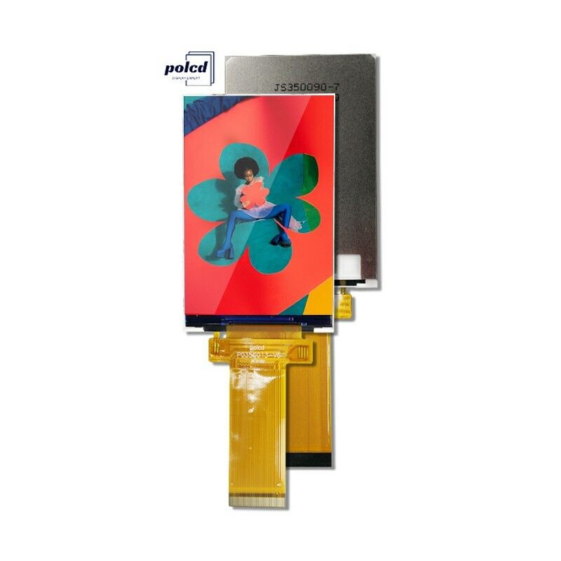 Polcd LCM de fábrica 3.5 pulgadas 320*480 Mcu Spi interfaz 300 nit TFT LCD módulo capacitivo panel táctil