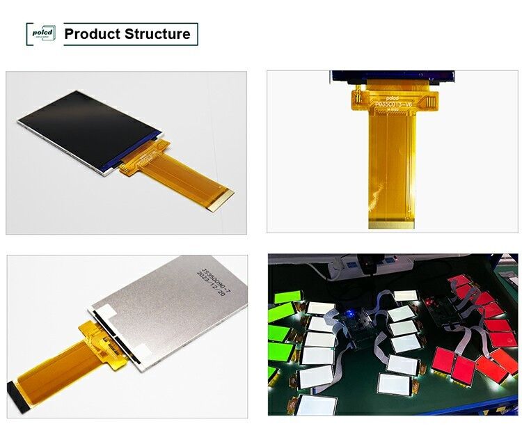 Polcd 3,5 pulgadas 320*480 pantalla LCD ILI9488 incorporado Panel táctil capacitivo LCD TFT de alto brillo