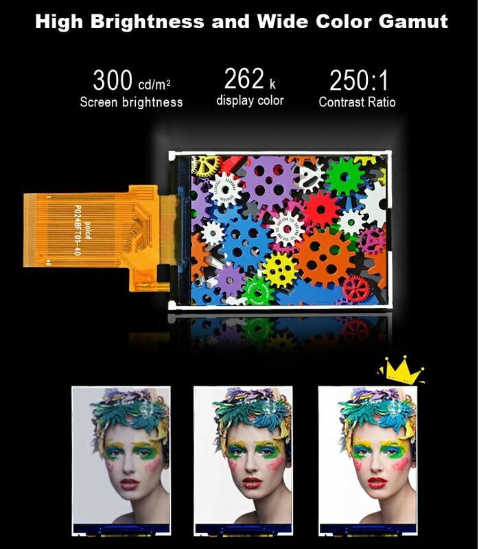 Polcd Display LCD a todo color Transflector de 2,4 pulgadas TFT SPI MCU 20 pin Qvga 240x320 TFT LCD