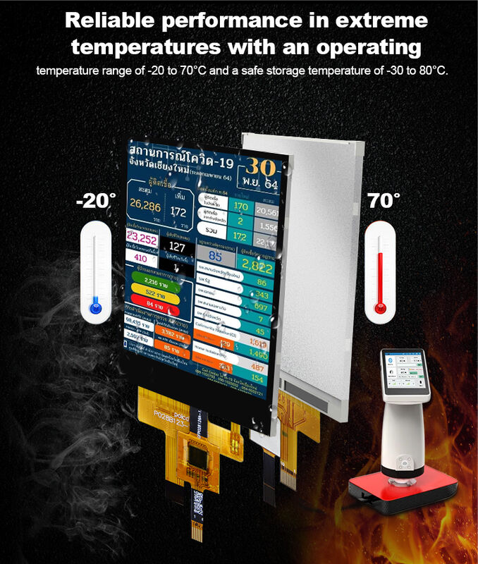 Polcd 2.8'' 15 Pin 240x320 IPS All View Angel TFT LCD Panel de visualización de pantalla táctil