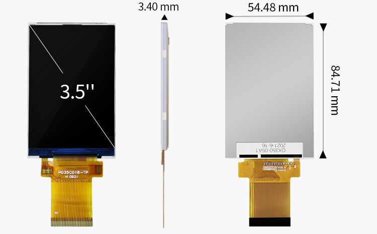 Polcd 300 Nit 3,5 pulgadas pantalla táctil capacitiva ILI9488 pantalla táctil Tft LCD