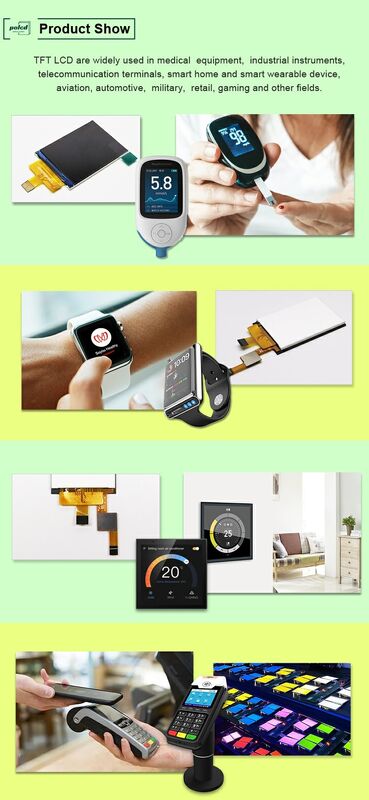 Polcd Factory 2 pulgadas módulo LCD 240x320 260cd/m2 Brillo ST7789V