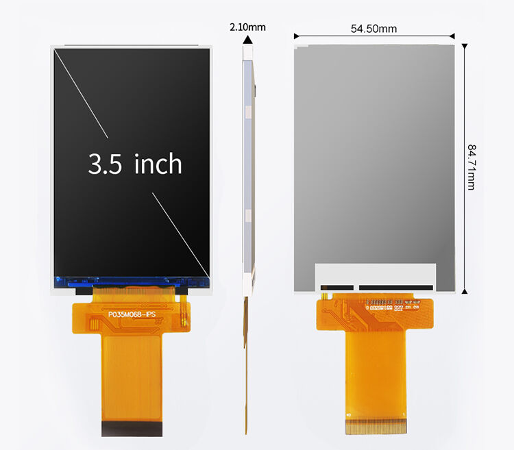 Módulo de pantalla LCD IPS Full View Polcd de 3.5 pulgadas TFT 320*480 para reloj despertador