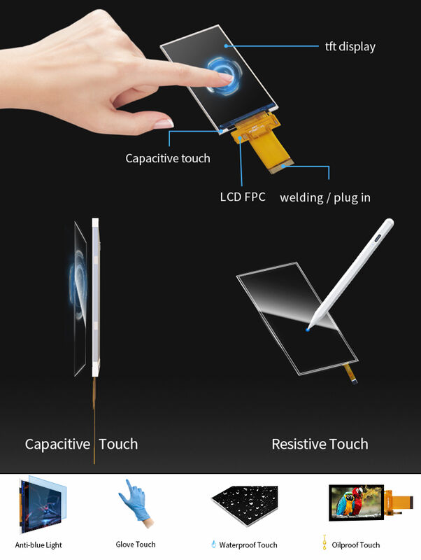 Polcd Modulo LCD de 3,5 pulgadas 320X480 píxeles IPS Pantalla ILI9488 SPI Interfaz MCU TFT Display