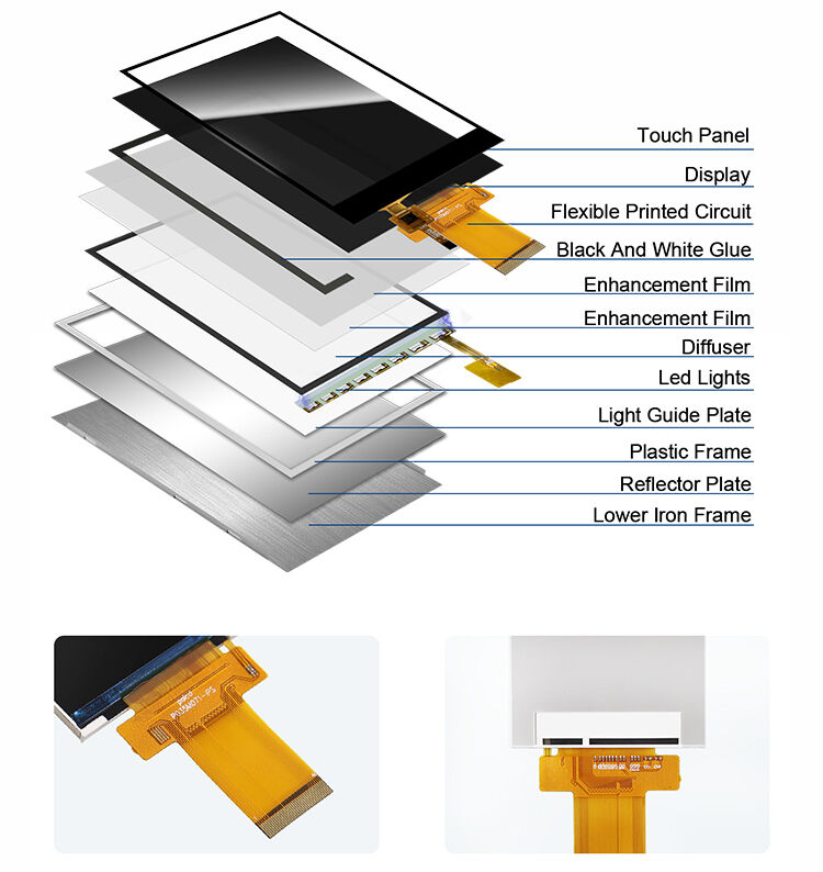 Polcd Modulo LCD de 3,5 pulgadas 320X480 píxeles IPS Pantalla ILI9488 SPI Interfaz MCU TFT Display