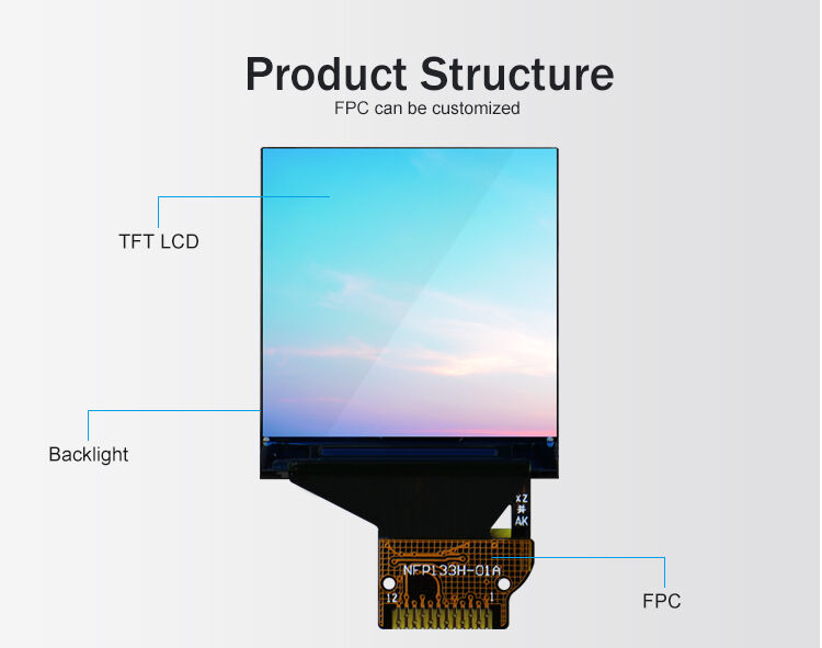 Polcd 1,3 pulgadas de alta resolución de pantalla LCD cuadrada para portátil 240x240 SPI ST7789V IPS Tft pantalla de LCD