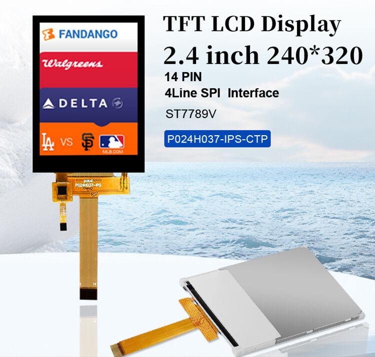 Polcd Panel táctil de 2.4 pulgadas 240x320 IPS Tech Pantalla táctil capacitiva de 2.4 