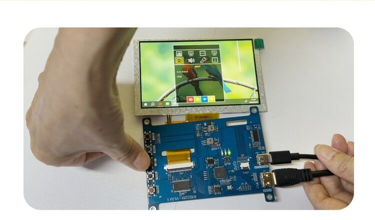 Polcd 4.3 Placa de controlador LCD universal de 5 pulgadas HD-MI Placa de controlador USB RTD2281 para módulo de pantalla TFT LCD
