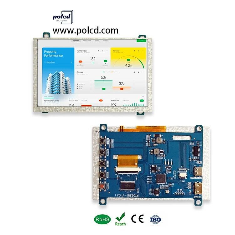 Polcd 4.3 Placa de controlador LCD universal de 5 pulgadas HD-MI Placa de controlador USB RTD2281 para módulo de pantalla TFT LCD