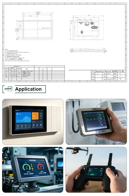 Polcd-Placa de Control del controlador de pantalla LCD Universal, Kit completo de bricolaje de 40 pines, Mini placa controladora de pantalla Full HD, 4,3 