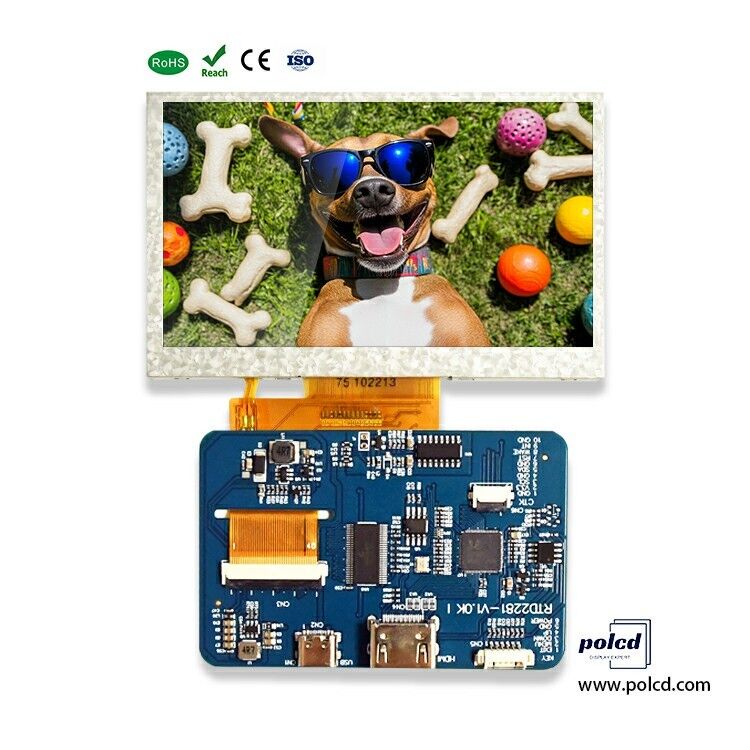 Polcd-Placa de Control del controlador de pantalla LCD Universal, Kit completo de bricolaje de 40 pines, Mini placa controladora de pantalla Full HD, 4,3 
