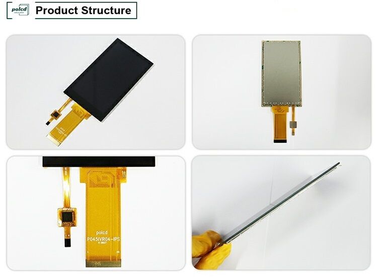 Módulo LCD de pantalla táctil IPS con interfaz RGB, relación de contraste 1200:1 y resolución 480*854 de 4.5 pulgadas Polcd TFT