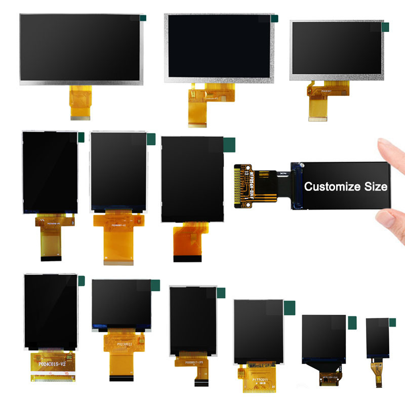 Polcd 80x160 Pixeles 0.96 Pantalla Tft 1.5mm TFT LCD Módulo 400 Nit