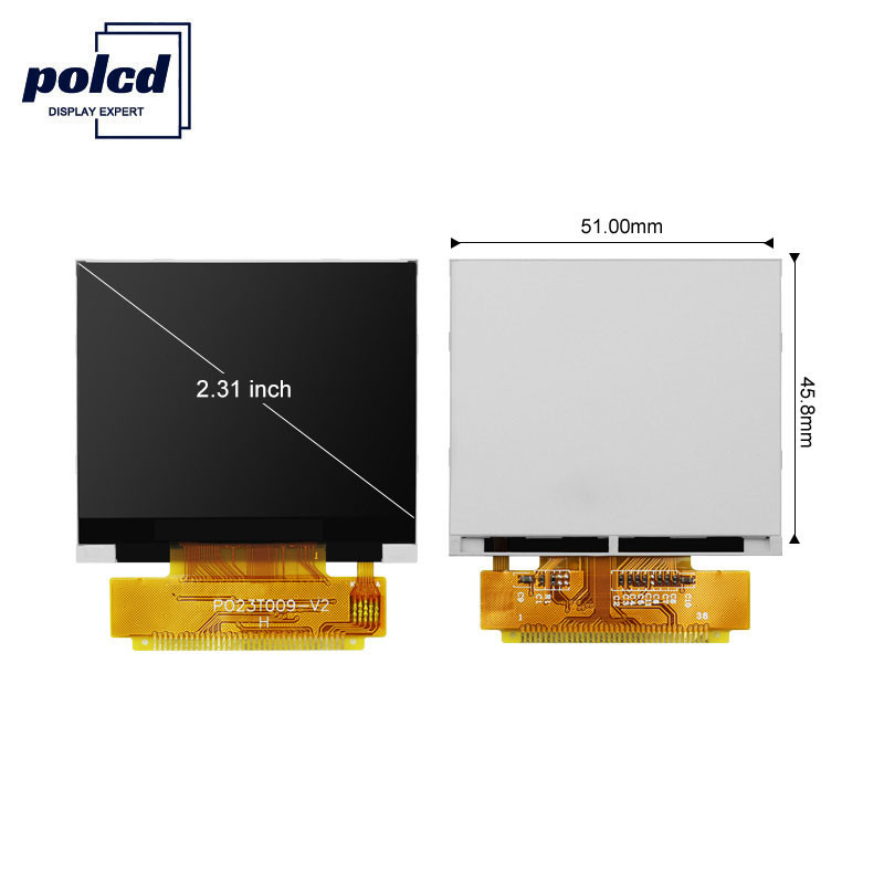 Polcd ILI9342C 2,31 pulgadas Lcd 8080 MCU 16 Bit 320x240 Pantalla Lcd 300 Nit