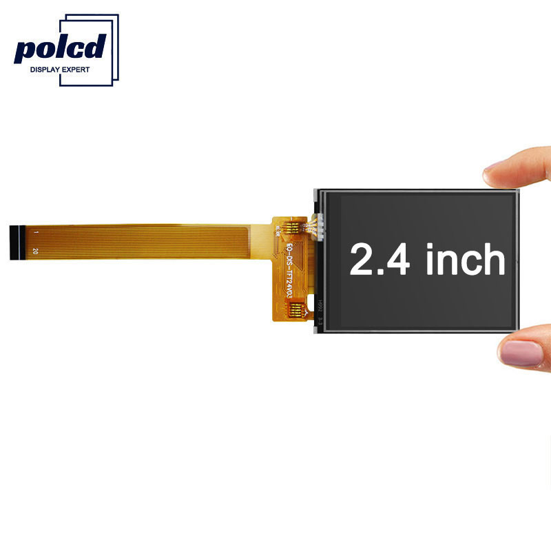 Polcd 8080 MCU 8 bits 2,4 pulgadas Tft Lcd ISO9001 240x320 Lcd para publicidad