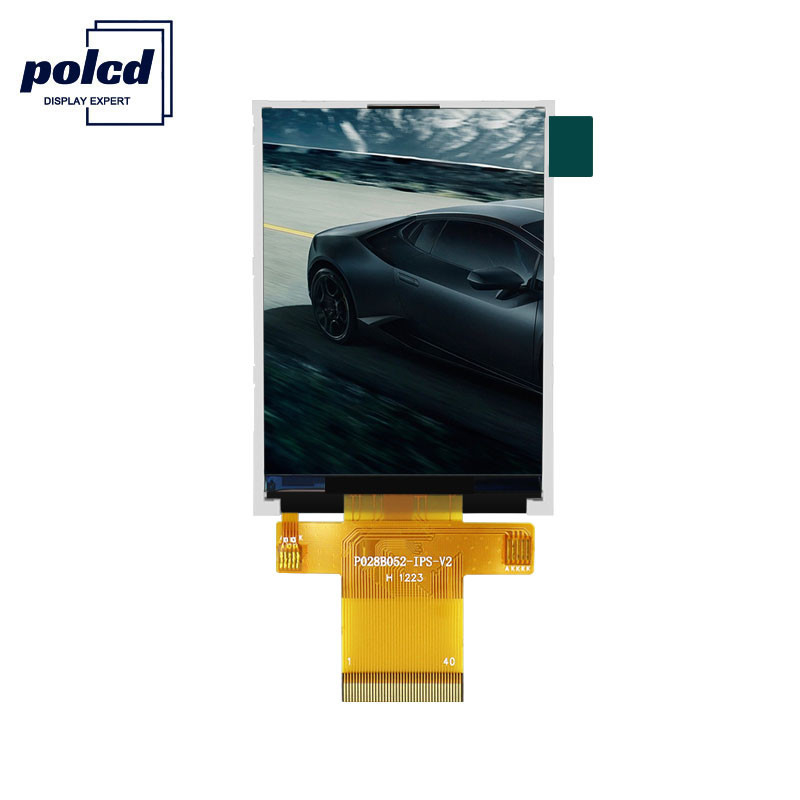 Polcd RoHS pequeña pantalla Tft 18 bits pantalla Tft de 2,8 pulgadas 240x320 píxeles