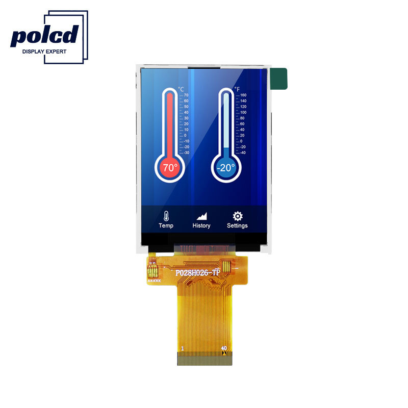 Polcd ILI9341V Pantalla táctil de 2,8 pulgadas Tft Lcd 350 Nit Lcd para uso médico