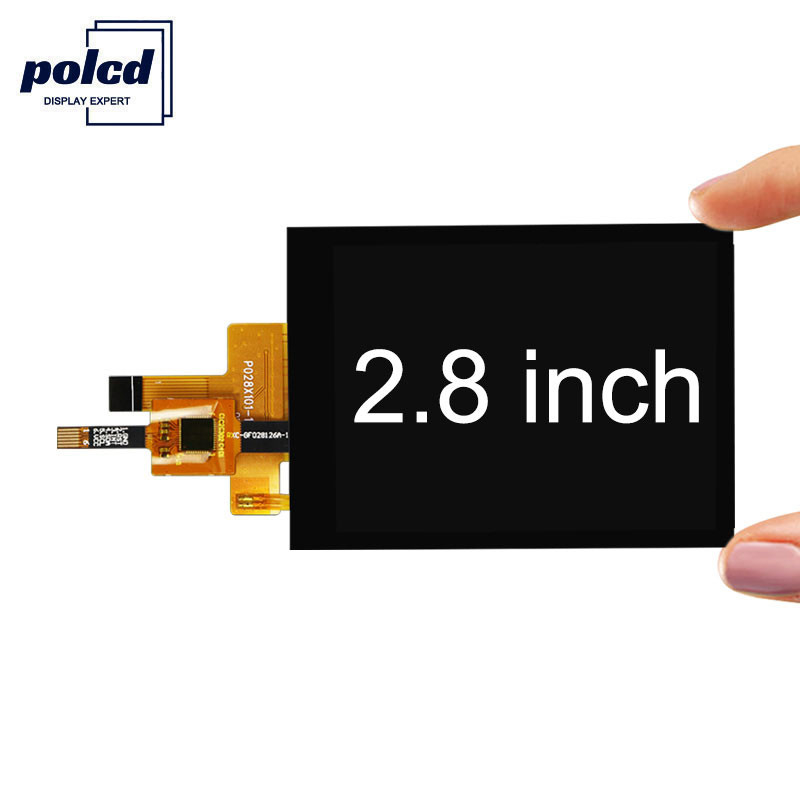 Pantalla táctil capacitiva RoHS de Polcd 300 Nit TFT Escudo táctil Tft de 2,8 pulgadas