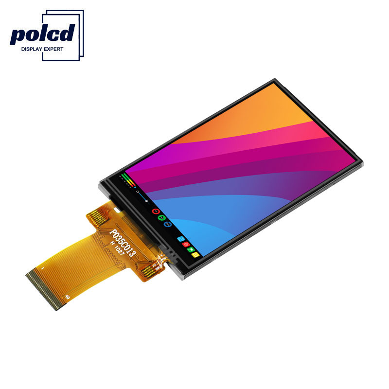 Polcd 8080 MCU 320X480 Lcd 3.5 Pulgadas 450 Nit TFT Pantalla Táctil 12 0'CLOCK