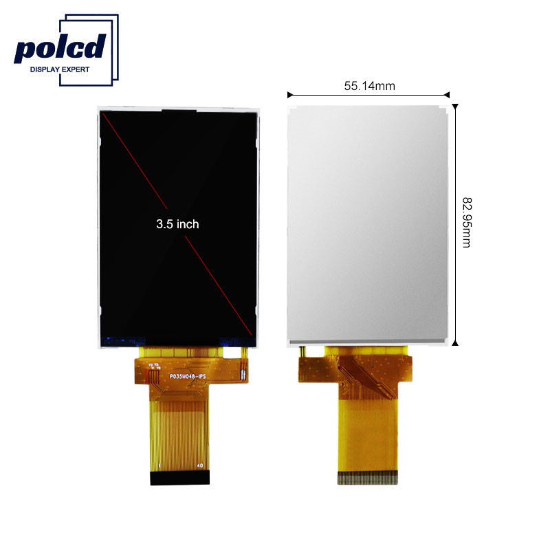 Polcd 350 Nit 800X480 Pantalla Ips de 5 pulgadas Pantalla 18 BIT RGB Ips Tft 153 * 153 Um