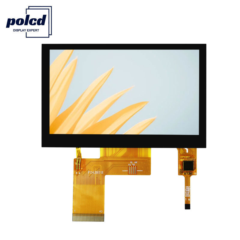 Polcd Pixel 800x480 Tft táctil capacitiva RGB 24 Bit 4.3 Tft Lcd pantalla táctil