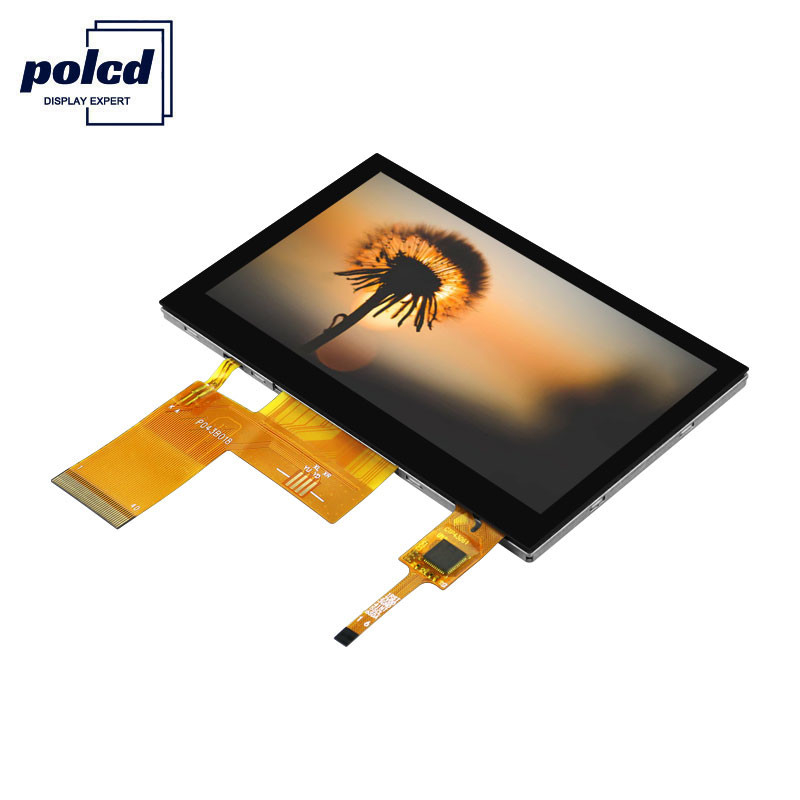 Polcd ST7262E43 Pantalla Tft Lcd de 4,3 pulgadas Panel táctil LCD de 280 nit 800X480