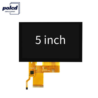 El módulo de la pantalla táctil del CTP TFT LCD de 5 pulgadas exhibe el interfaz del RGB 24bit