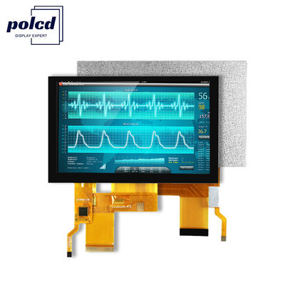 Panel de pantalla LCD Tft de resolución 800x480 Color RGB St7262 Panel táctil capacitivo