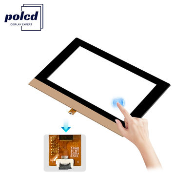 Polcd Personalizado 10.1 pulgadas CTP 16:9 GT911 GG Transparente pantalla táctil de vidrio Panel táctil capacitivo