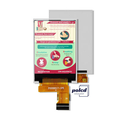 Polcd MCU 8 BIT Pantalla Tft de 2 pulgadas Pantalla LCD TFT IPS de 30,6 mm
