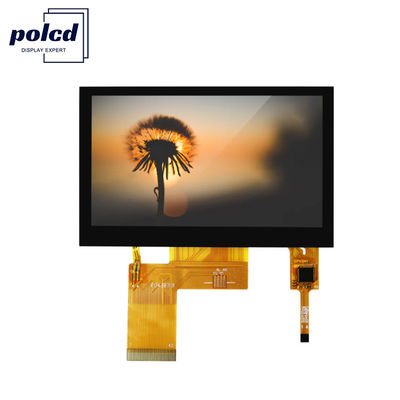 Polcd ST7262E43 Pantalla Tft Lcd de 4,3 pulgadas Panel táctil LCD de 280 nit 800X480
