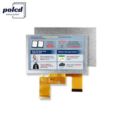 Polcd 5 pulgadas TFT Display 800x480 RGB Interfaz de 24 bits IPS Ángulo de visión completo Módulo LCD de alto contraste