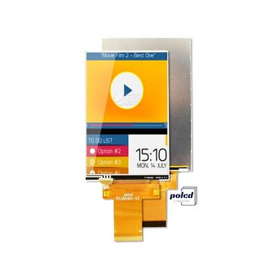 Polcd Custom 3.95 pulgadas 320x480 Ips Tft interfaz LCD RGB Módulo de pantalla de cristal líquido con toque