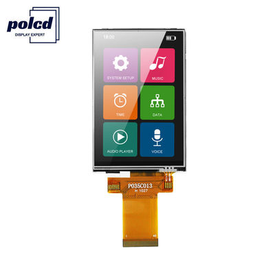 Polcd 8080 MCU 320X480 Lcd 3.5 Pulgadas 450 Nit TFT Pantalla Táctil 12 0'CLOCK