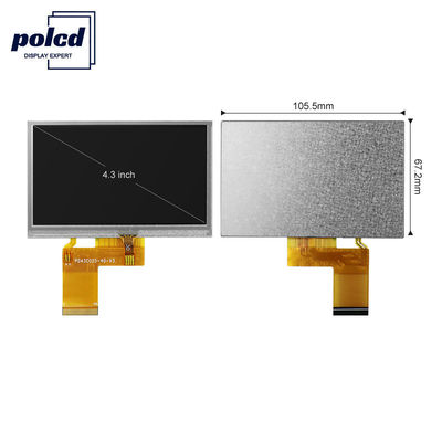 Polcd 4,3 pulgadas 480x272 Tft Lcd Display RGB Pantalla táctil de 24 bits Pantalla Lcd