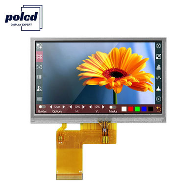 Polcd RGB 24 bits pantalla táctil industrial de 4,3 pulgadas Tft Lcd Display 480x272