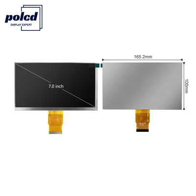 Polcd RoHS 300 Nit Pantalla Lcd de 7 pulgadas Módulo TFT LCD de 800X480 píxeles